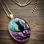 Starry Cat Pendant Necklace