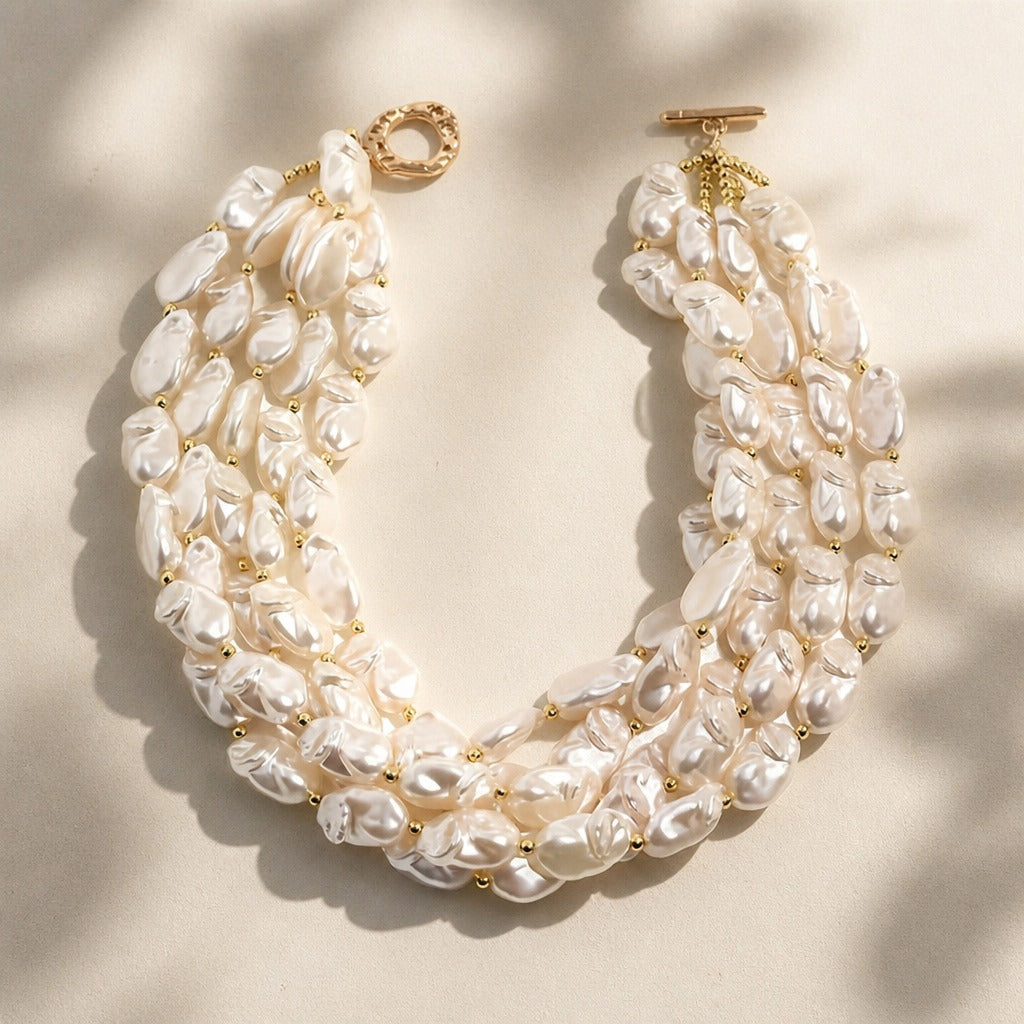 Pearl Essence Layer Necklace